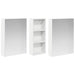 Set dulap baie cu raft 3 pcs 130 x 14,5 x 70 cm Lemn compozit - WALTI WALTI