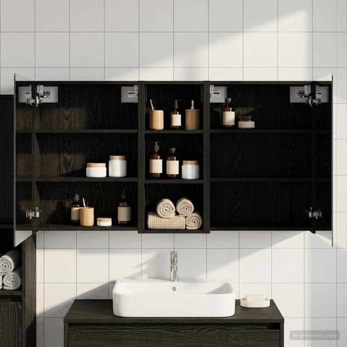 Set dulap baie 3 buc. 130 x 14,5 x 70 cm Lemn prelucrat - WALTI WALTI