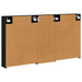 Set dulap baie cu raft 3 pcs 130 x 14,5 x 70 cm Lemn compozit - WALTI WALTI