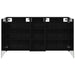Set dulap baie cu raft 3 pcs 130 x 14,5 x 70 cm Lemn compozit - WALTI WALTI