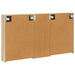 Set dulap baie cu raft 3 pcs 130 x 14,5 x 70 cm Lemn compozit - WALTI WALTI