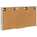 Set dulap baie cu raft 3 pcs 130 x 14,5 x 70 cm Lemn compozit - WALTI WALTI