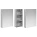Set dulap baie cu raft 3 pcs 130 x 14,5 x 70 cm Lemn compozit - WALTI WALTI