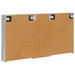 Set dulap baie cu raft 3 pcs 130 x 14,5 x 70 cm Lemn compozit - WALTI WALTI