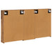 Set dulap baie cu raft 3 pcs 130 x 14,5 x 70 cm Lemn compozit - WALTI WALTI