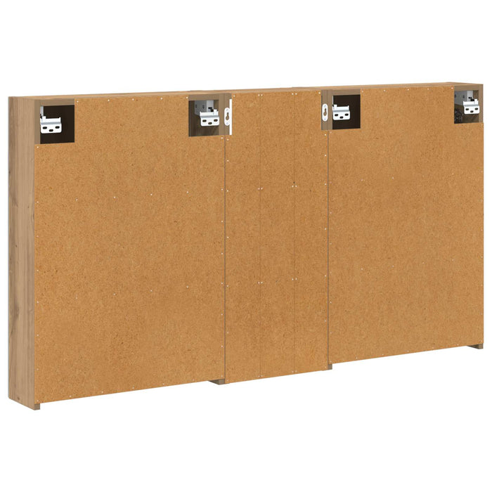 Set dulap baie 3 buc. 130 x 14,5 x 70 cm Lemn prelucrat - WALTI WALTI