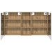 Set dulap baie 3 buc. 130 x 14,5 x 70 cm Lemn prelucrat - WALTI WALTI