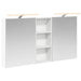 Set dulap baie cu raft 3 pcs 130 x 14,5 x 70 cm Lemn compozit - WALTI WALTI