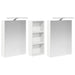 Set dulap baie cu raft 3 pcs 130 x 14,5 x 70 cm Lemn compozit - WALTI WALTI