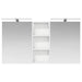 Set dulap baie cu raft 3 pcs 130 x 14,5 x 70 cm Lemn compozit - WALTI WALTI