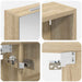 Set dulap baie 3 buc. 130 x 14,5 x 70 cm Lemn prelucrat - WALTI WALTI