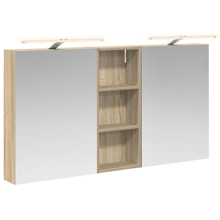 Set dulap baie 3 buc. 130 x 14,5 x 70 cm Lemn prelucrat - WALTI WALTI