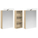 Set dulap baie 3 buc. 130 x 14,5 x 70 cm Lemn prelucrat - WALTI WALTI