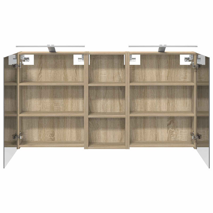 Set dulap baie 3 buc. 130 x 14,5 x 70 cm Lemn prelucrat - WALTI WALTI