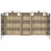 Set dulap baie 3 buc. 130 x 14,5 x 70 cm Lemn prelucrat - WALTI WALTI