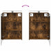Set dulap baie cu raft 3 pcs 130 x 14,5 x 70 cm Lemn compozit - WALTI WALTI