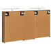 Set dulap baie cu raft 3 pcs 130 x 14,5 x 70 cm Lemn compozit - WALTI WALTI