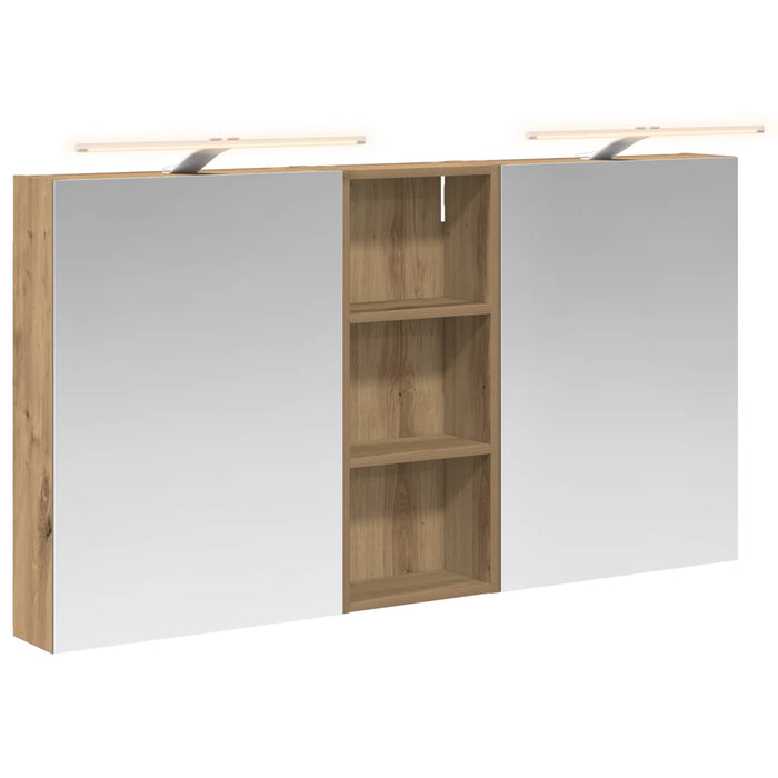 Set dulap baie 3 buc. 130 x 14,5 x 70 cm Lemn prelucrat - WALTI WALTI