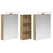 Set dulap baie 3 buc. 130 x 14,5 x 70 cm Lemn prelucrat - WALTI WALTI