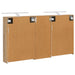 Set dulap baie 3 buc. 130 x 14,5 x 70 cm Lemn prelucrat - WALTI WALTI