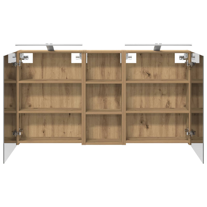 Set dulap baie 3 buc. 130 x 14,5 x 70 cm Lemn prelucrat - WALTI WALTI