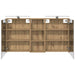 Set dulap baie 3 buc. 130 x 14,5 x 70 cm Lemn prelucrat - WALTI WALTI
