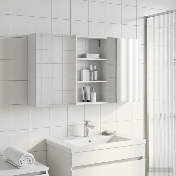 Set dulap baie 3 buc. 140 x 14,5 x 70 cm Lemn prelucrat WALTI