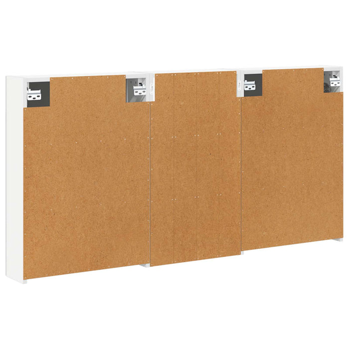 Set dulap baie cu raft 3 pcs 140 x 14,5 x 70 cm Lemn compozit - WALTI WALTI
