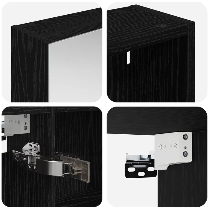 Set dulap baie 3 buc. 140 x 14,5 x 70 cm Lemn prelucrat - WALTI WALTI