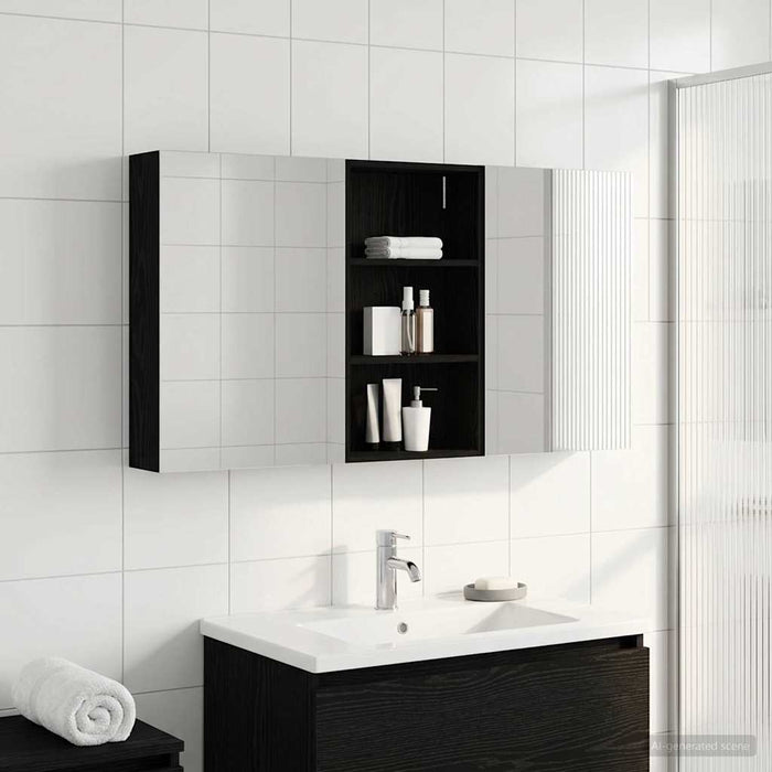 Set dulap baie 3 buc. 140 x 14,5 x 70 cm Lemn prelucrat - WALTI WALTI
