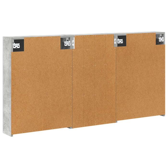 Set dulap baie cu raft 3 pcs 140 x 14,5 x 70 cm Lemn compozit - WALTI WALTI