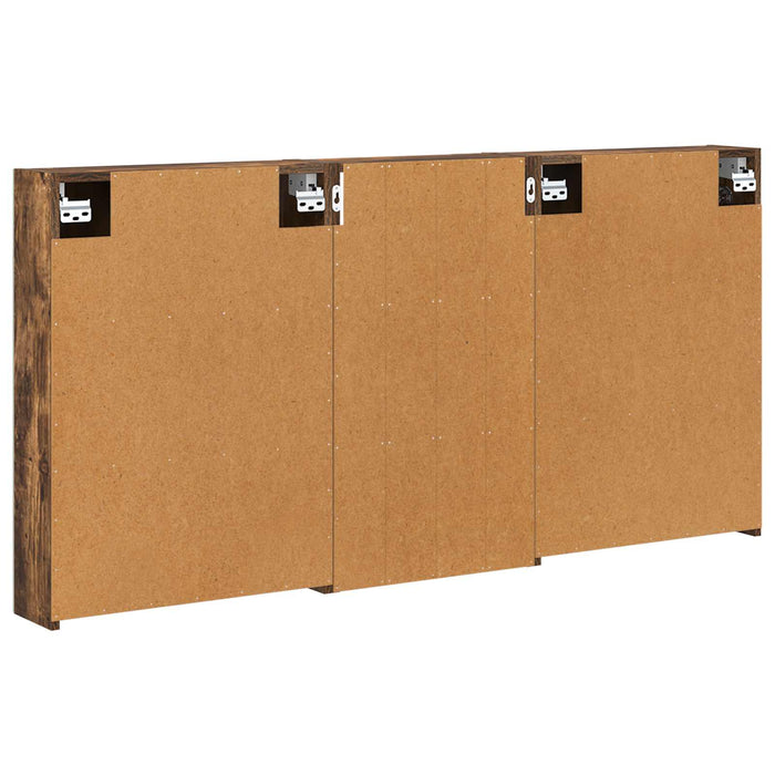 Set dulap baie cu raft 3 pcs 140 x 14,5 x 70 cm Lemn compozit - WALTI WALTI