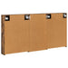 Set dulap baie cu raft 3 pcs 140 x 14,5 x 70 cm Lemn compozit - WALTI WALTI