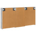 Set dulap baie cu raft 3 pcs 140 x 14,5 x 70 cm Lemn compozit - WALTI WALTI