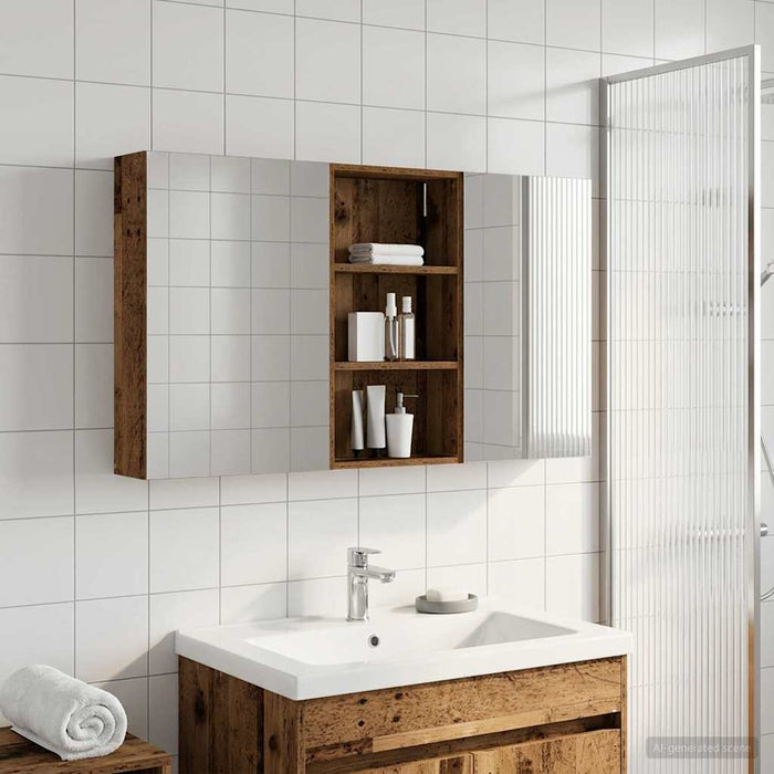 Set dulap baie 3 buc. 140 x 14,5 x 70 cm Lemn prelucrat WALTI