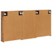 Set dulap baie cu raft 3 pcs 140 x 14,5 x 70 cm Lemn compozit - WALTI WALTI