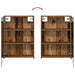 Set dulap baie cu raft 3 pcs 140 x 14,5 x 70 cm Lemn compozit - WALTI WALTI