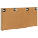 Set dulap baie cu raft 3 pcs 140 x 14,5 x 70 cm Lemn compozit - WALTI WALTI