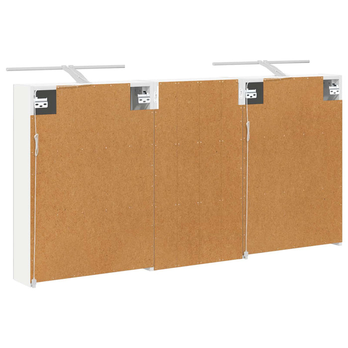 Set dulap baie cu raft 3 pcs 140 x 14,5 x 70 cm Lemn compozit - WALTI WALTI