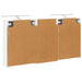 Set dulap baie cu raft 3 pcs 140 x 14,5 x 70 cm Lemn compozit - WALTI WALTI