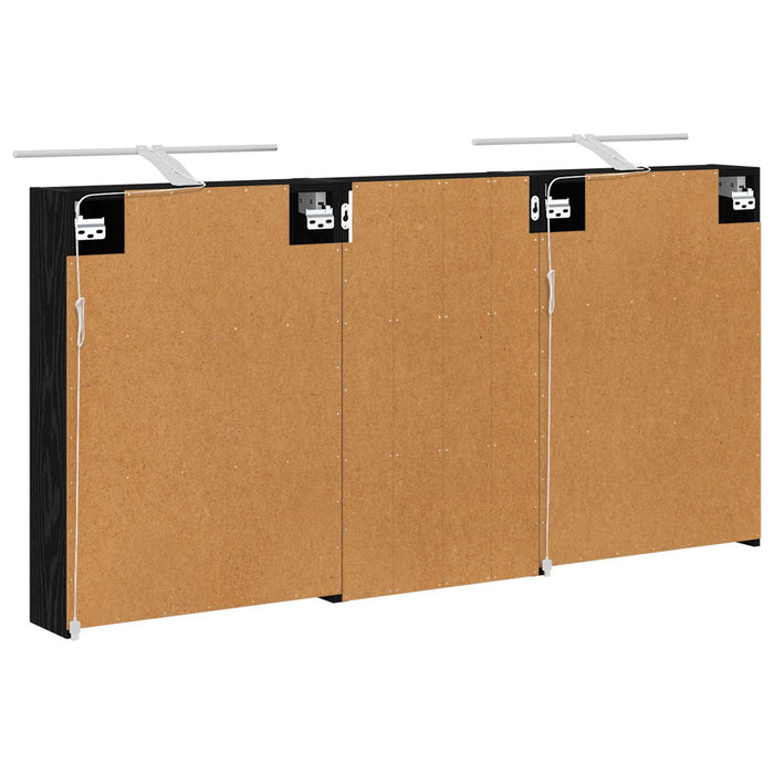 Set dulap baie cu raft 3 pcs 140 x 14,5 x 70 cm Lemn compozit - WALTI WALTI