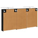 Set dulap baie cu raft 3 pcs 140 x 14,5 x 70 cm Lemn compozit - WALTI WALTI