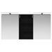 Set dulap baie cu raft 3 pcs 140 x 14,5 x 70 cm Lemn compozit - WALTI WALTI