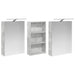 Set dulap baie cu raft 3 pcs 140 x 14,5 x 70 cm Lemn compozit - WALTI WALTI