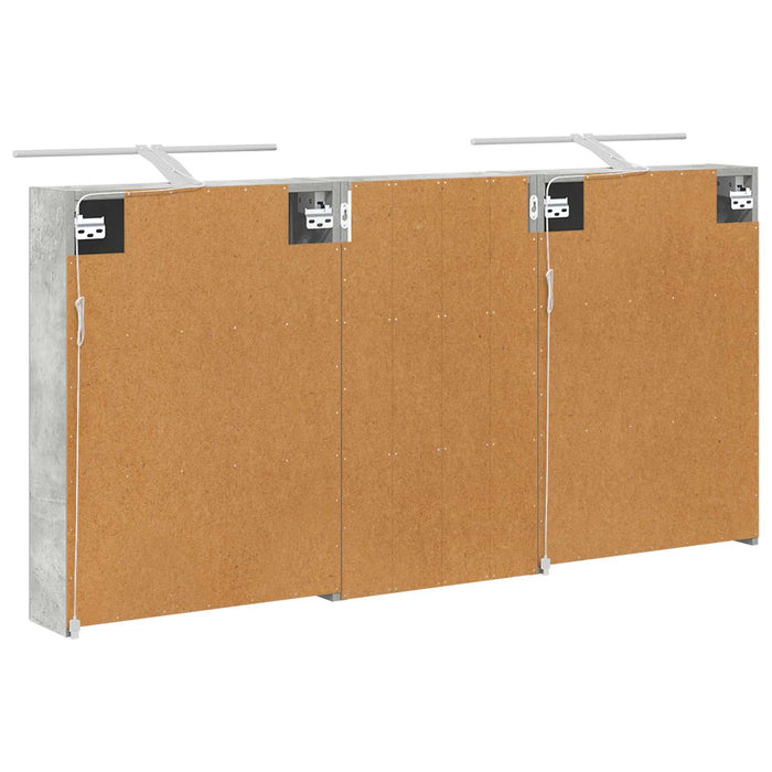 Set dulap baie cu raft 3 pcs 140 x 14,5 x 70 cm Lemn compozit - WALTI WALTI