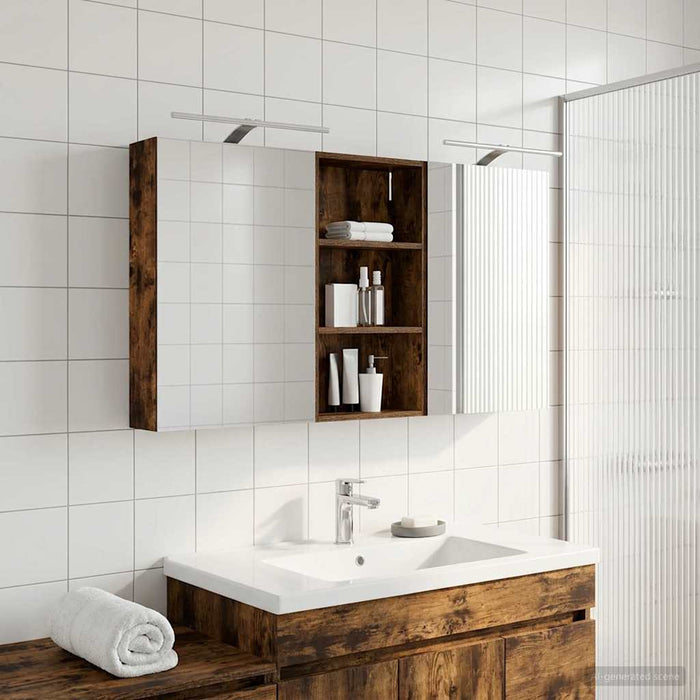 Set dulap baie 3 buc. 140 x 14,5 x 70 cm Lemn prelucrat WALTI