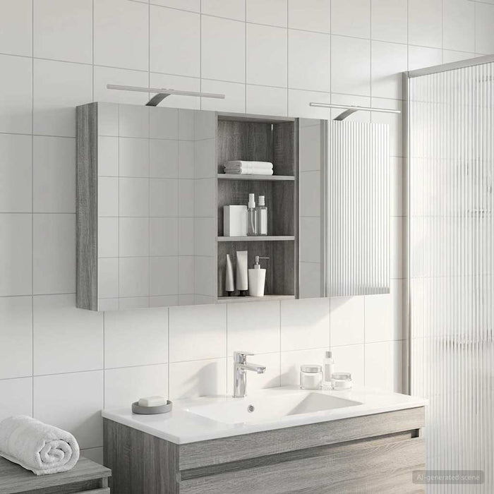 Set dulap baie 3 buc. 140 x 14,5 x 70 cm Lemn prelucrat WALTI