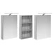 Set dulap baie cu raft 3 pcs 140 x 14,5 x 70 cm Lemn compozit - WALTI WALTI