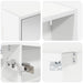 Set dulap baie pentru 3 pcs 106 x 16 x 62,5 cm Lemn compozit - WALTI WALTI