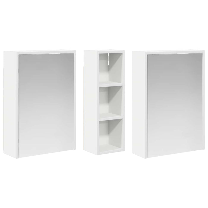 Set dulap baie pentru 3 pcs 106 x 16 x 62,5 cm Lemn compozit - WALTI WALTI